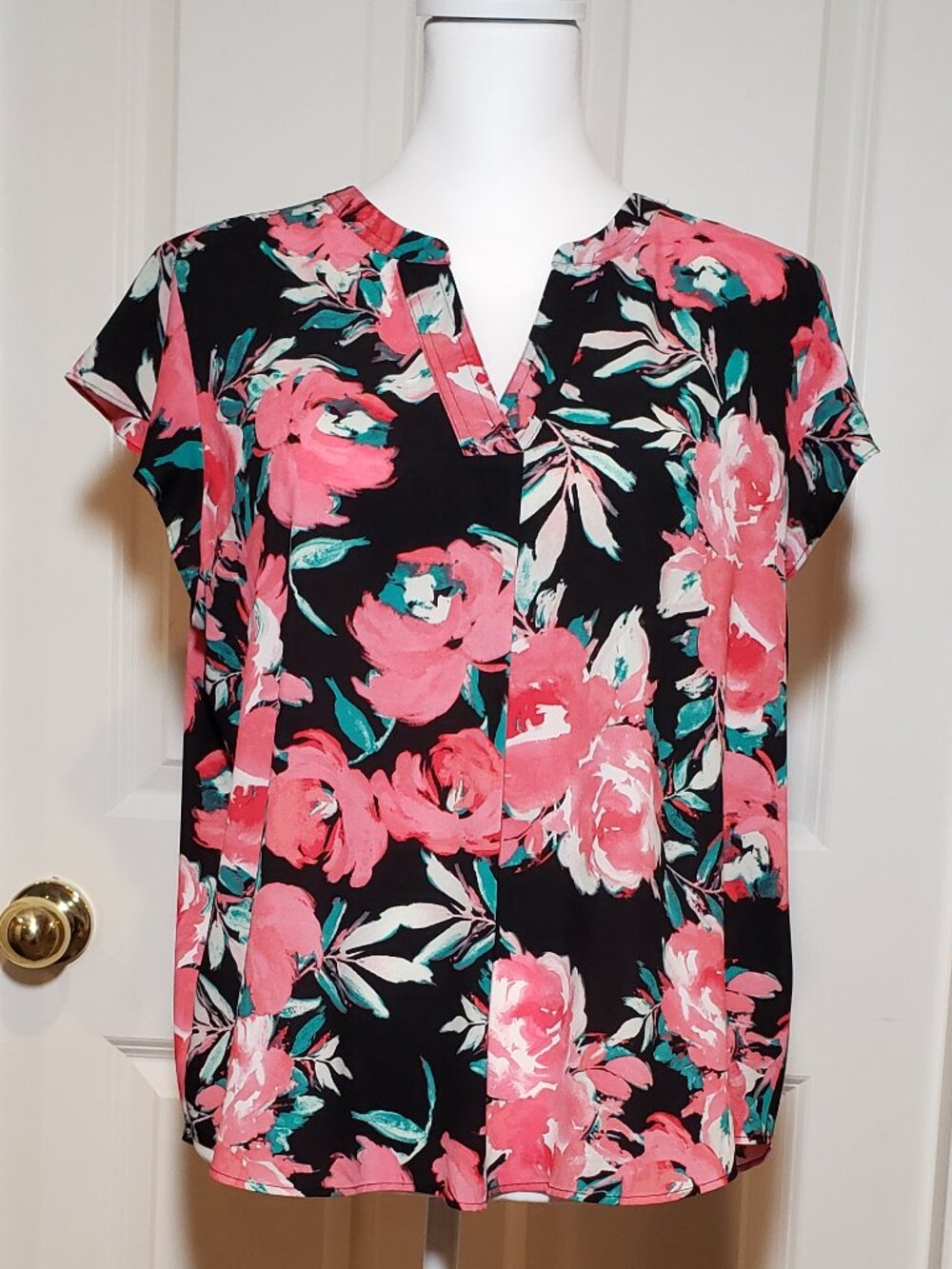 Calvin Klein blouse Black, Pink, Teal  XL Petite